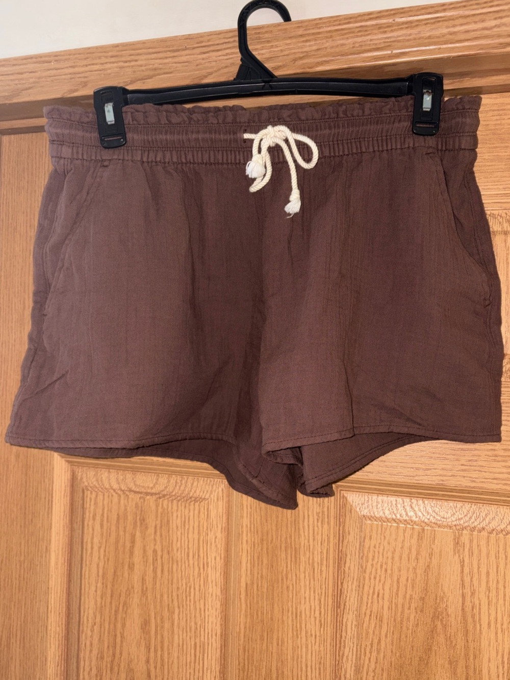 Old Navy Brown Elastic Waist Athletic Shorts with Drawstring